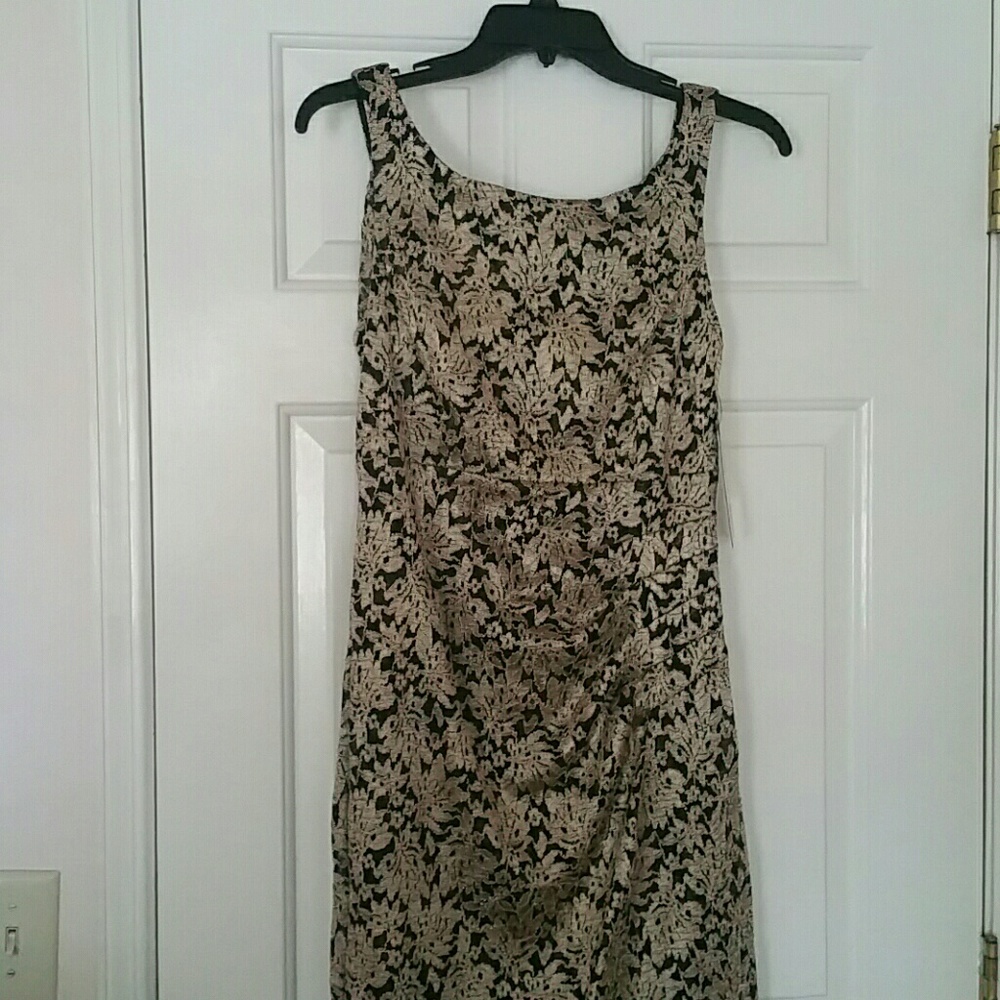 Gold & Black lace special occasion dress